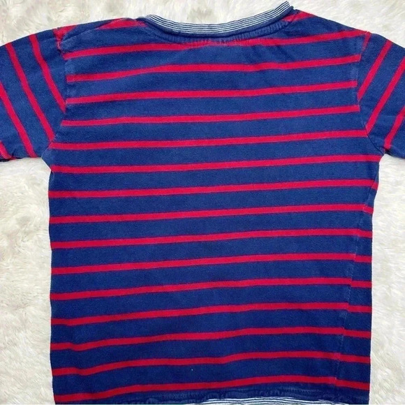 U.S. Polo Association T-Shirt Stripes V-Neck Blue &  Red Size 4T - Picture 13 of 16